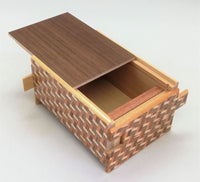 4 Sun 14 Step Walnut Kuzushi Japanese Puzzle Box