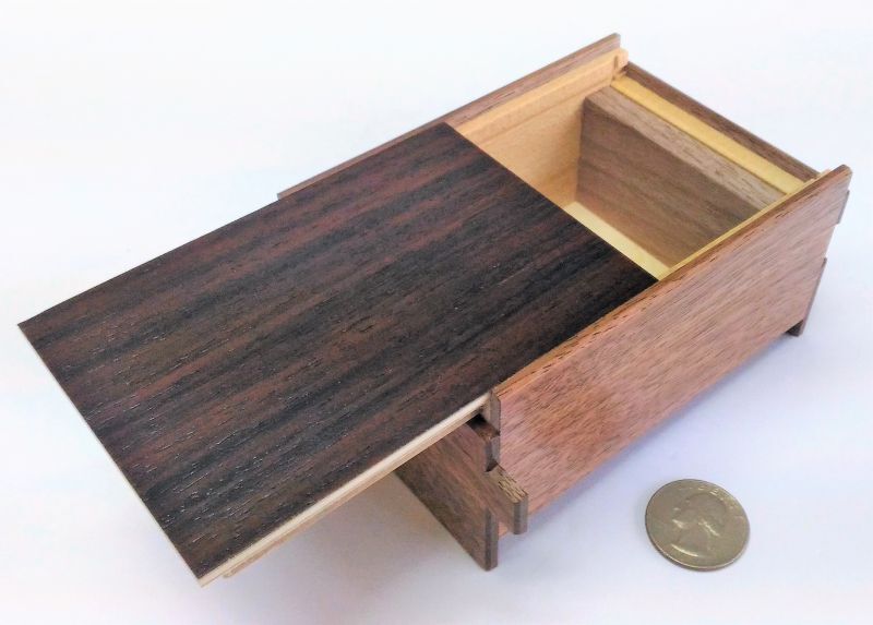 4 Sun 14 Step Rosewood Japanese Puzzle Box