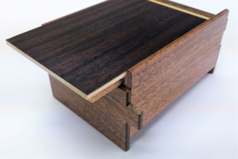 4 Sun 14 Step Rosewood Japanese Puzzle Box