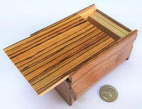 4 Sun 14 Step Zebra/Walnut Japanese Puzzle Box