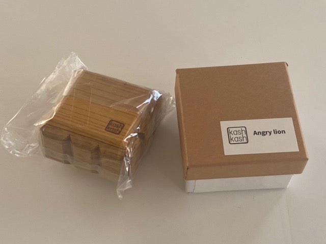 Angry Lion Japanese Puzzle Box by Osamu Kasho