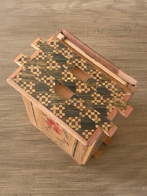 Vintage 5 Sun 35 + Step Sansui Zougan Japanese Puzzle Box