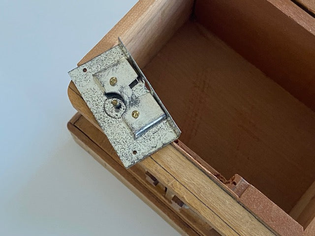 REPAIRABLE Vintage Japanese House Secret Puzzle Box Bank - WITH KEY