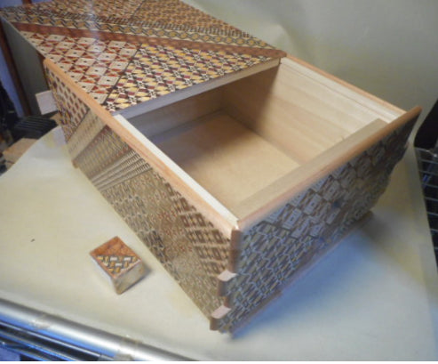 10 Sun 54 Step Koyosegi Japanese Puzzle Box by Yamanaka