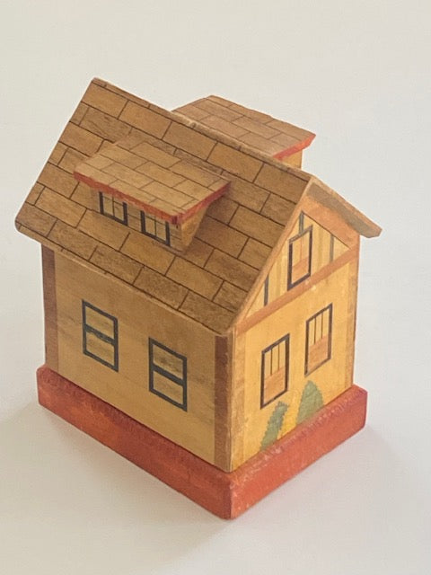 Vintage Japanese House Puzzle Box Bank (B)