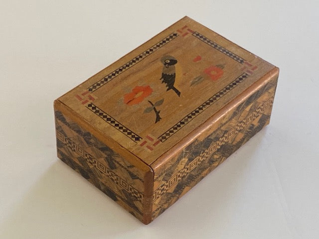 Vintage 5 Sun 21 Step Sansui Zougan Japanese Puzzle box