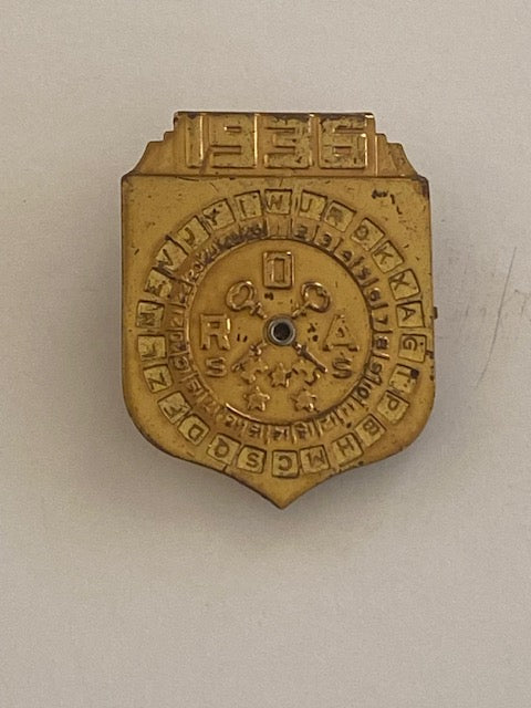 1937 Little Orphan Annie Secret Society Decoder