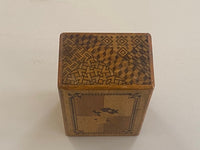 Vintage 5 Sun 7 Step Sansui Zougan / Koyosegi Hidden Drawer Japanese Puzzle Box