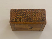 Vintage 5 Sun 7 Step Sansui Zougan / Koyosegi Hidden Drawer Japanese Puzzle Box