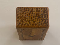 Vintage 5 Sun 7 Step Sansui Zougan / Koyosegi Hidden Drawer Japanese Puzzle Box
