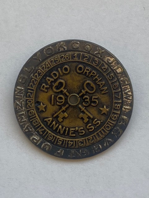 1935 Little Orphan Annie Secret Society Decoder