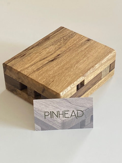 Pinhead Puzzle crafted by Dee Dixon of DEDwood Crafts
