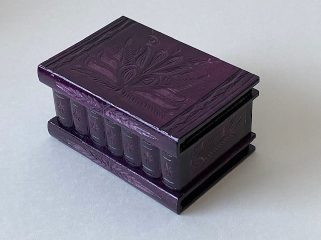 Romanian Secret Puzzle Box (Solid Purple)