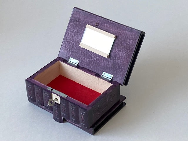 Romanian Secret Puzzle Box (Solid Purple)