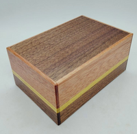 5 Sun 10 Step Natural Wood Puzzle Box with SECRET DRAWER