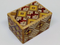 4 Step Mame Yosegi  Traditional Japanese Puzzle Box