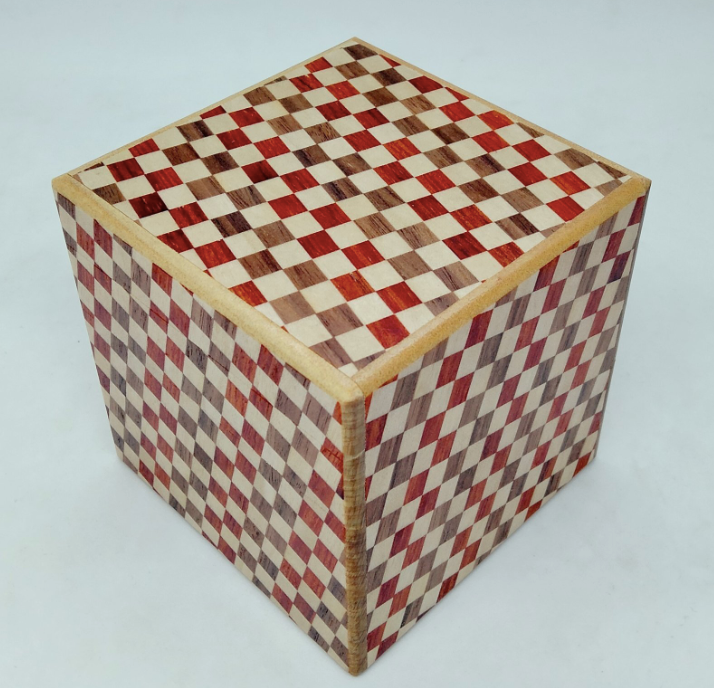 3 Sun 18 Step Ichimatsu Cubic Japanese Puzzle Box