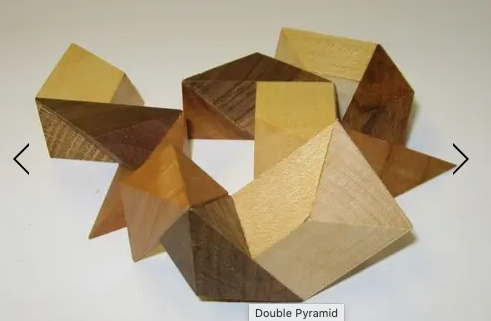 Double Pyramid Interlocking Puzzle