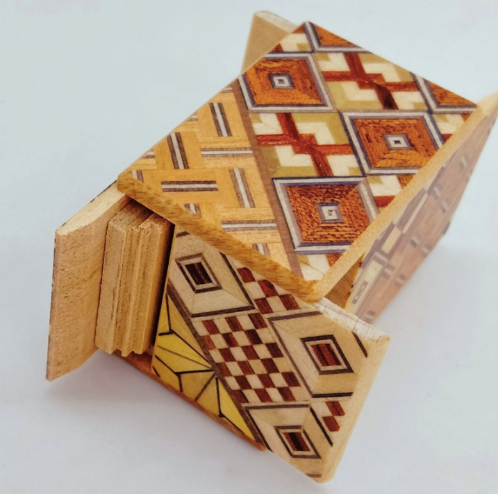 Mame 18 Step Yosegi Japanese Puzzle Box