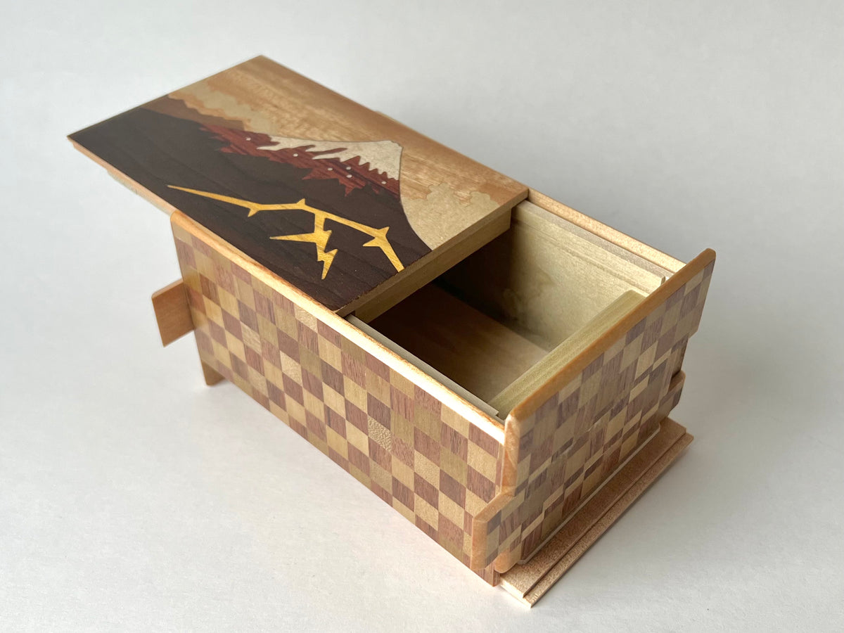5 Sun 21 Step Kaminari Fuji Japanese Puzzle Box