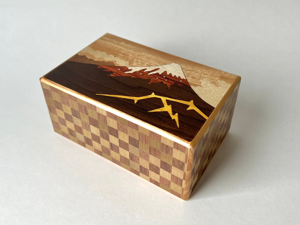 5 Sun 21 Step Kaminari Fuji Japanese Puzzle Box