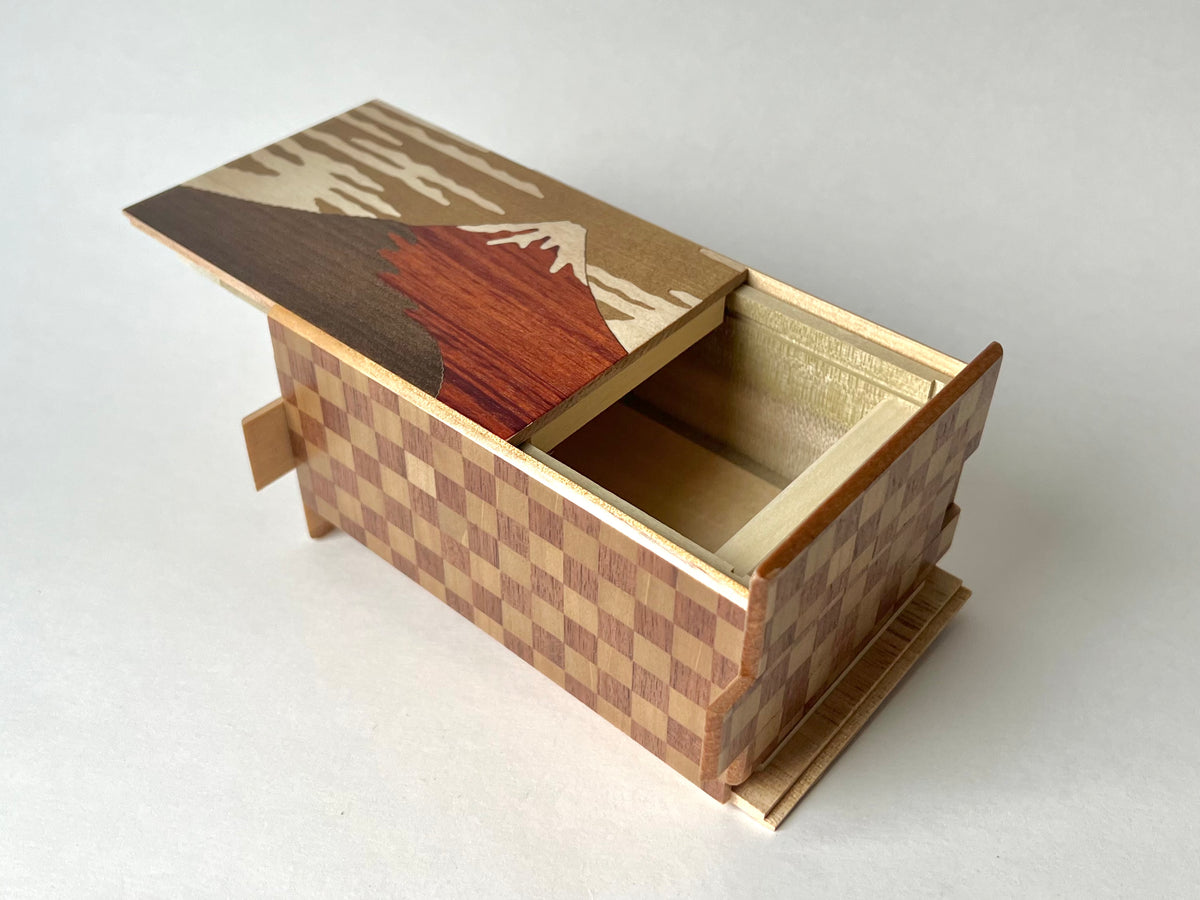 5 Sun 21 Step Aka Fuji Japanese Puzzle Box