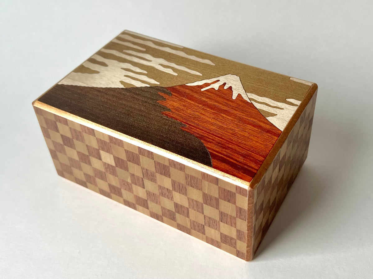5 Sun 21 Step Aka Fuji Japanese Puzzle Box