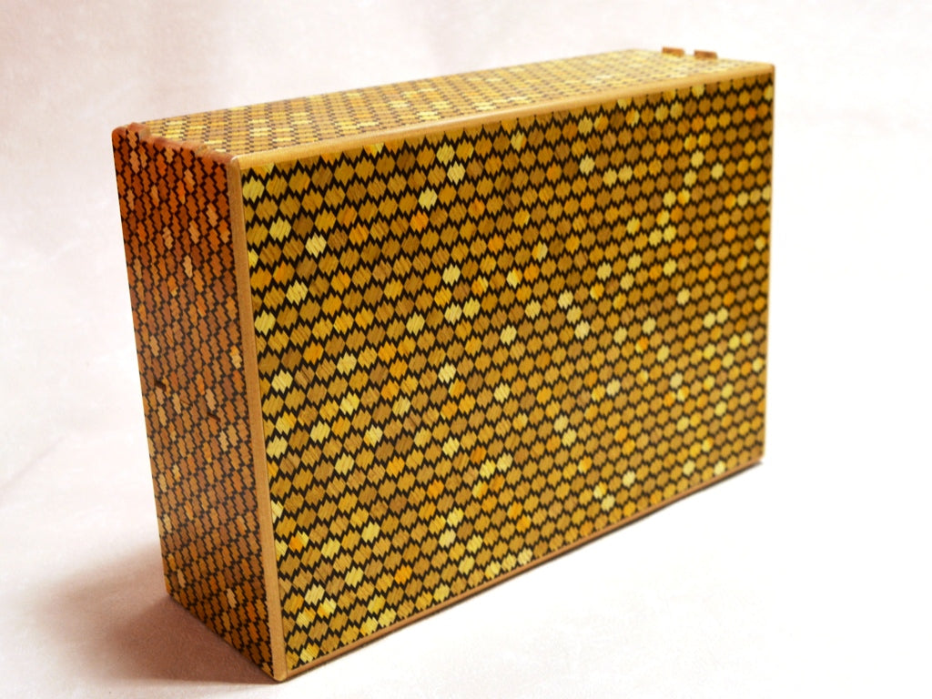 12 Sun 28 Step Matsukawabishi Japanese Puzzle Box by Mr. Yamanaka