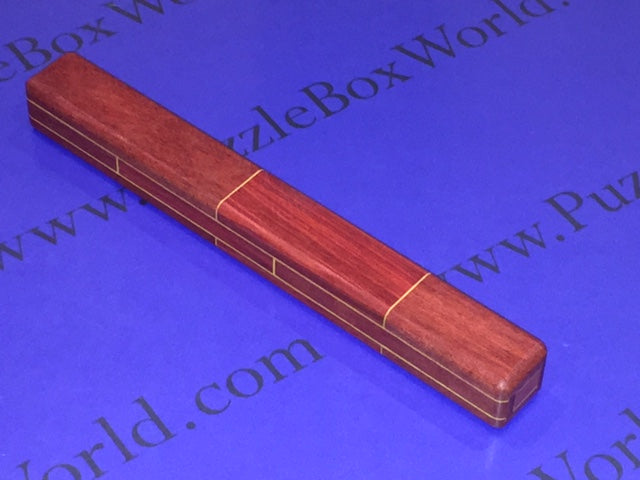 #13 Chopsticks Puzzle Box (Bloodwood & Redheart) by Robert Yarger (Stickman Puzzles)