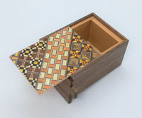 3 Sun 7 Step Yosegi/Walnut Wood Puzzle Box