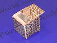 2 Sun 4 Step Yosegi Cubic Japanese Puzzle Box