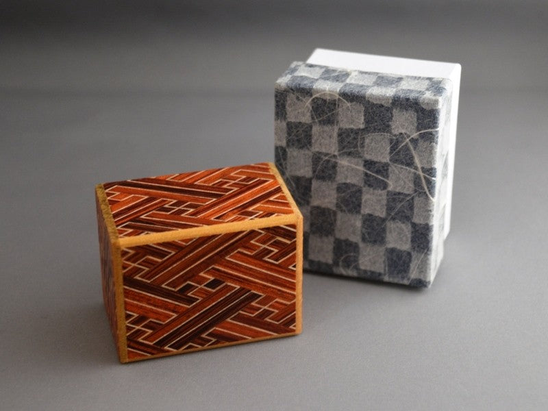 2 Sun 7 Step Red Saya Japanese Puzzle Box