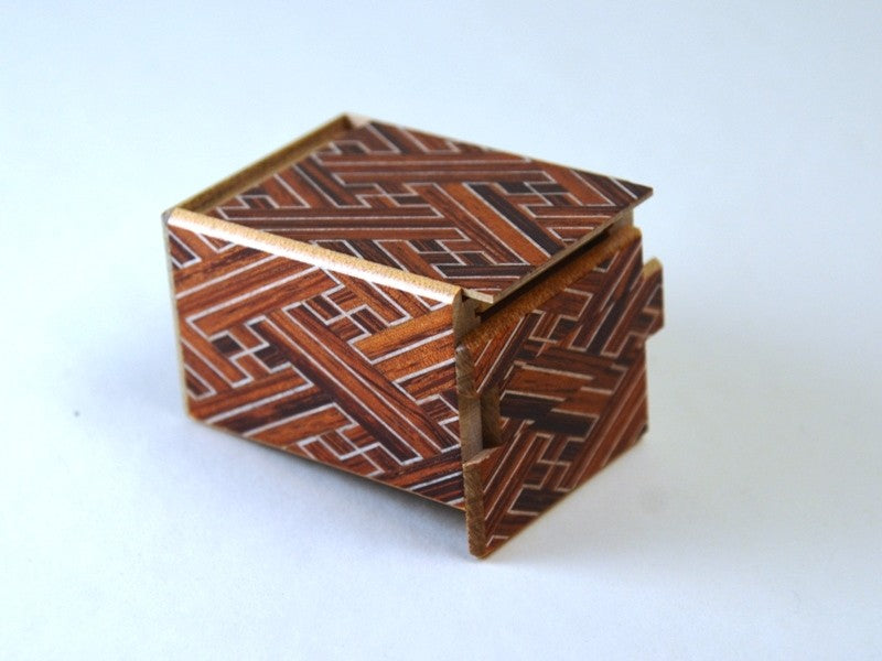 2 Sun 7 Step Red Saya Japanese Puzzle Box