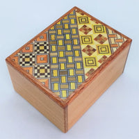 3 Sun 12 Step Natural Wood / Koyosegi Japanese Puzzle Box