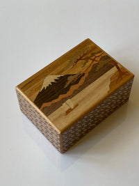 4 Sun 7 Step Sansui Zougan Japanese Puzzle Box