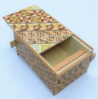 4 Sun 14 Step Yosegi Kuzushi Japanese Puzzle Box