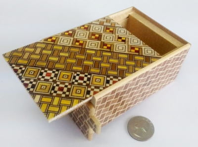 4 Sun 7 Step Yosegi Kuzushi Japanese Puzzle Box