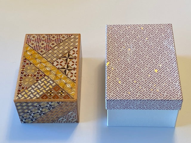 5 Sun 10 Step Yosegi "Secret Drawer" Puzzle Box