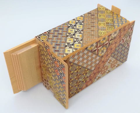 5 Sun 27 Step Yosegi Japanese Puzzle Box