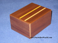 5 + 2 Step Natural Wood Maze Secret Japanese Puzzle Box