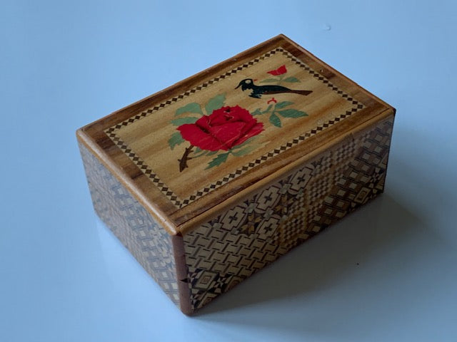Vintage 5 Sun 27 Step Sansui Zougan Japanese Puzzle box