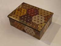 5 Sun Multi-Color Asa Yosegi Zaiku Accessory Case