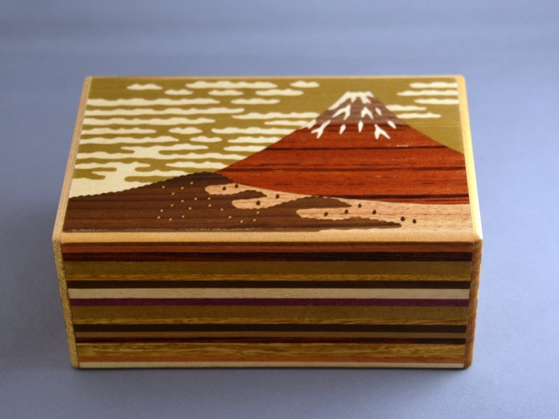 5 Sun 12 + 1 Step Aka Fuji Japanese Secret Puzzle Box