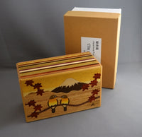 5 Sun 12 + 1 Step Bird Fuji Japanese Secret Puzzle Box