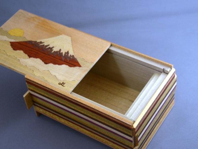 5 Sun 12 + 1 Step Hinode-Fuji Japanese Secret Puzzle Box