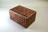 6 Sun 10+1 Step Red Ichimatsu Japanese Puzzle Box  with SECRET DRAWER!