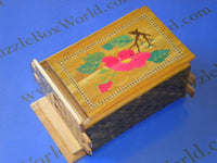 Vintage 6 Sun 50 Step Sansui Zougan Japanese Puzzle Box3