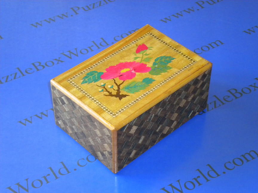Vintage 6 Sun 50 Step Sansui Zougan Japanese Puzzle Box3