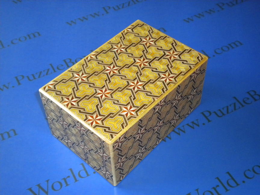 6 Sun 54 + 1 Step Rokkaku Karami Japanese Puzzle Box By Mr. Yamanaka