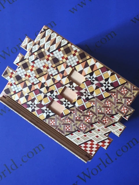 7 Sun 72 +1 Step Yosegi Japanese Puzzle Box